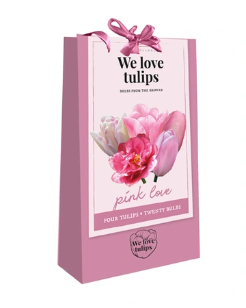 Tas We Love Tulips - Pink Love - 20 tulpenbollen
