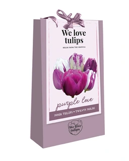 Tas We Love Tulips Purple Love - 20 bloembollen