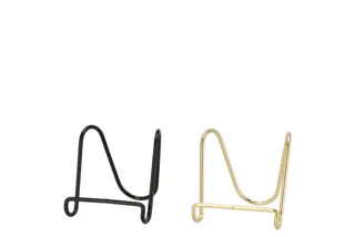 Tegelrekje Metaal – Goud/Zwart – 8×10×9 cm – Stijlvolle Tegelhouder