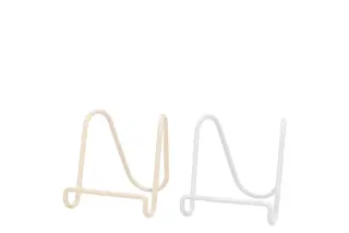 Tegelrekje Metaal - 8x10x9cm - Wit of Creme