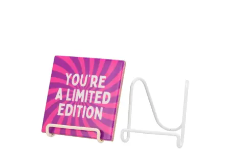 Tegelrekje Metaal - 8x10x9cm - Wit of Creme - afbeelding 2