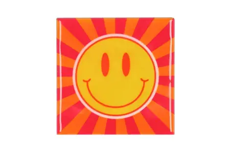 Smiley Tegeltje – Keramiek – 10x10 cm – Multicolor