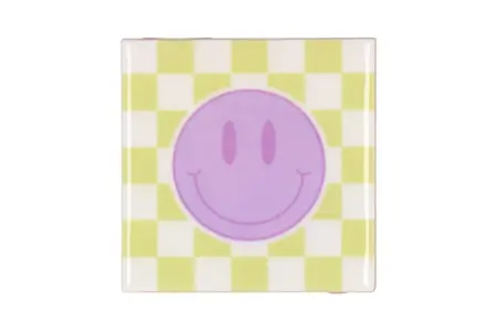 Daan Kromhout Smiley Tegeltje – Keramiek – 10x10 cm – Multicolor