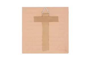 Tegeltje Smiley Paars – Keramiek – 10x10 cm - afbeelding 2