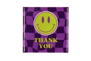 Smiley Tegeltje – Keramiek – 10x10 cm – Thank You