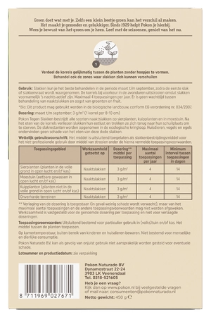 Tegen Slakken Korrels 450gr - afbeelding 2