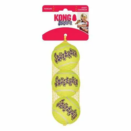 KONG Air Squeaker Tennisbal MEDIUM- 3 stuks - afbeelding 1