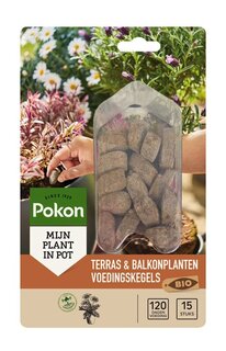 Terras & Balkonplanten Voeding Langwerkende Kegels Bio 15st