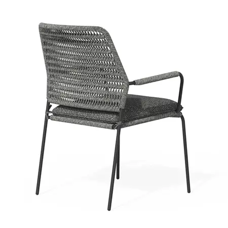 Tierra Outdoor - David Dining Tuinstoel Stapelbaar - Charcoal - afbeelding 2