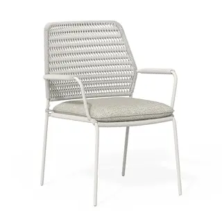 Tierra Outdoor - David Dining Tuinstoel Stapelbaar - Creme White - afbeelding 1