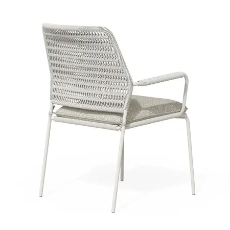 Tierra Outdoor - David Dining Tuinstoel Stapelbaar - Creme White - afbeelding 2