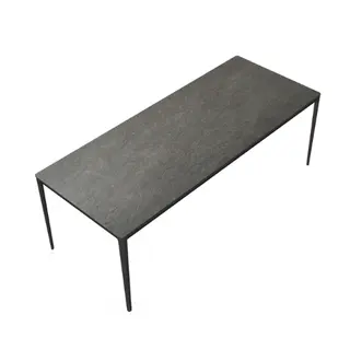 Tierra Outdoor - Eettafel Elegante Charcoal Trespa Dark Basalt 220x100cm - afbeelding 4