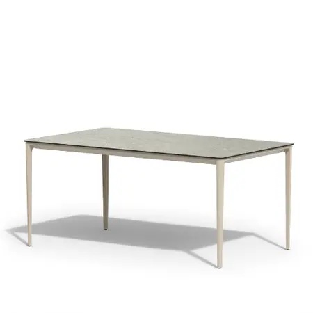 Elegante Dining Table Champagne Trespa Ophira 160 X 92 Cm
