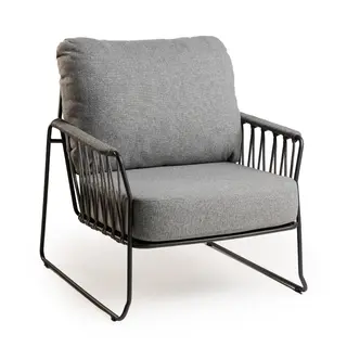 Rivera Lounge Chair Mountain Grey - Tierra Outdoor