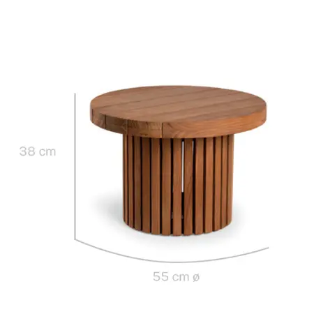 Tierra Outdoor - Marapa Medium Coffee Table Teak Ø55cm - afbeelding 2