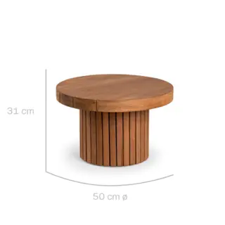 Tierra Outdoor - Marapa Small Coffee Table Teak Ø50cm - afbeelding 2