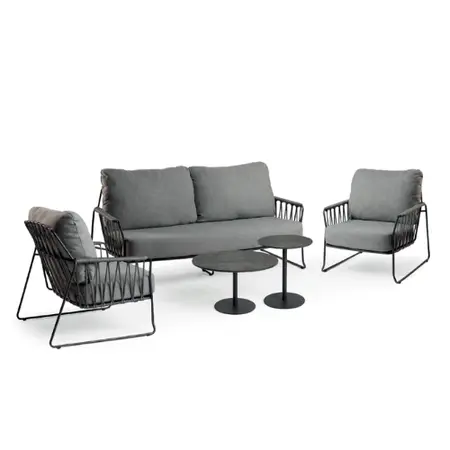 Tierra Outdoor Rivera Loungeset Mountain Grey - afbeelding 1