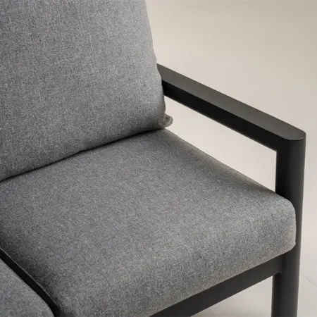 Tierra Outdoor Sevilla 2-zits Loungebank - Mountain Grey - afbeelding 3