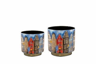 TS Bloempot Canalhouses D7h6cm Rood