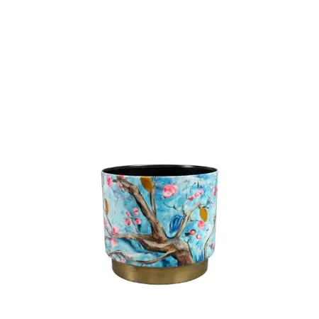 TS Pot Blossom D14h13cm Blauw