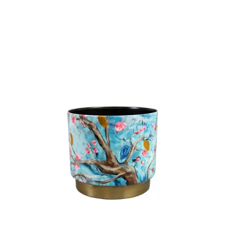 TS Pot Blossom D17h15cm Blauw