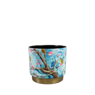 TS Pot Blossom D17h15cm Blauw