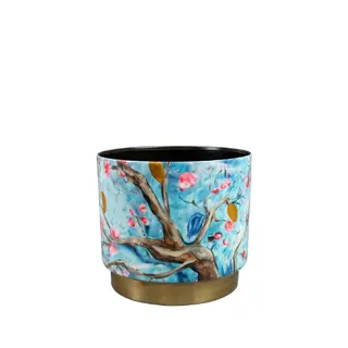 TS Pot Blossom D18h16cm Blauw