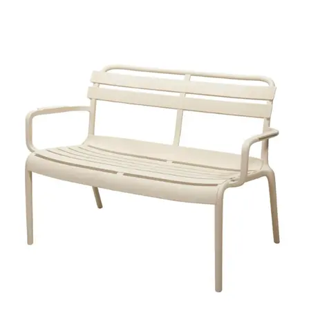 Tuinbankje Kunststof Beige