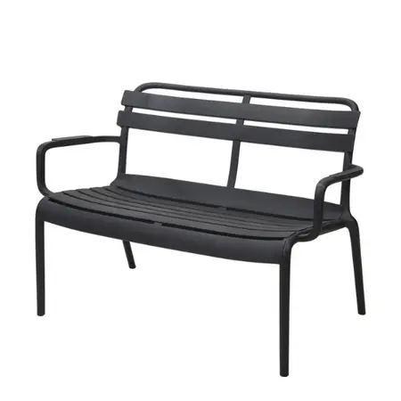 Tuinbankje Kunststof Zwart