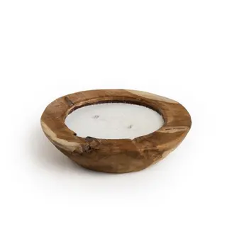 Candle Bowl 30 cm Round Teak