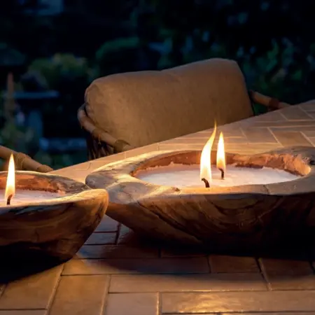 Tuinkaars Bowl Teak Ø40cm - Buitenkaars - Tierra Outdoor - afbeelding 2