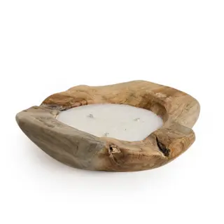 Candle Bowl 40 cm Round Teak