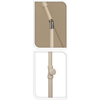 Tuinparasol Beige Ø220cm - afbeelding 3