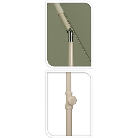 Tuinparasol Groen Ø220cm - afbeelding 3