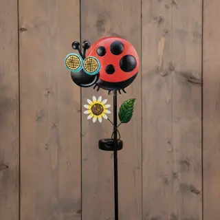 Tuinsteker Solar Lieveheersbeestje Bewegende ogen 75x17cm - afbeelding 2