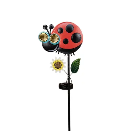 Tuinsteker Solar Lieveheersbeestje Bewegende ogen 75x17cm - afbeelding 1