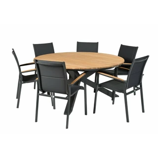 Tuintafel Omnigo 150cm - Tierra Outdoor - tafelblad teak