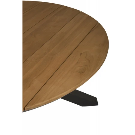 Tuintafel Orbital - Tierra Outdoor - FSC Teak - 120 cm Ø - afbeelding 2