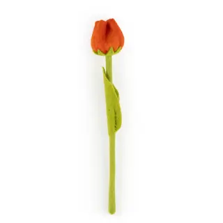 Tulp Odile Vilt Oranje - Handgemaakte Fairtrade Decoratie