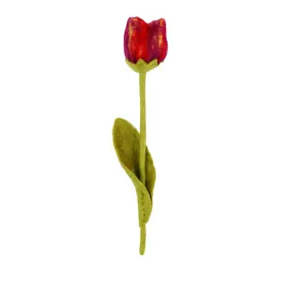 Tulp Vilt Pien Donkerrood/paars