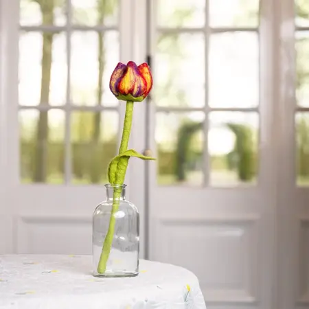 Tulp Vilt Pien Donkerrood/paars - afbeelding 3