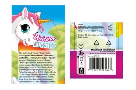 Unicorn Lipgloss Draaistift 8ml (assorti) - afbeelding 2