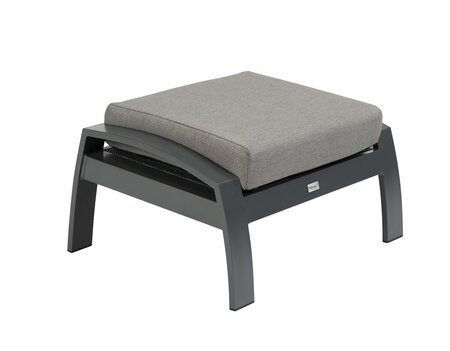 Lounge voetenbank Valencia - Tierra Outdoor - Charcoal - afbeelding 1