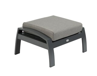 Lounge voetenbank Valencia - Tierra Outdoor - Charcoal - afbeelding 2
