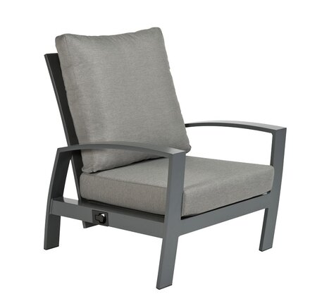 Loungestoel Valencia - Tierra Outdoor - Charcoal - afbeelding 2