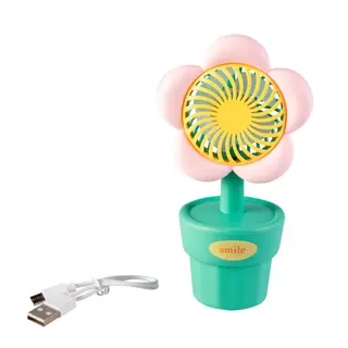 Ventilator Bloem USB-oplaadbaar (assorti) - afbeelding 2