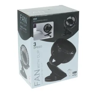 Ventilator met Clip USB Oplaadbaar - afbeelding 2
