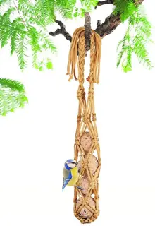 Vetbolhouder Hello Tess Macrame 25cm Beige - afbeelding 2