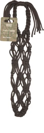 Vetbolhouder Hello Yade Macrame 25cm Zwart - afbeelding 1