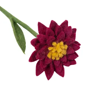 Vilten Dahlia Herfst Magenta - afbeelding 2